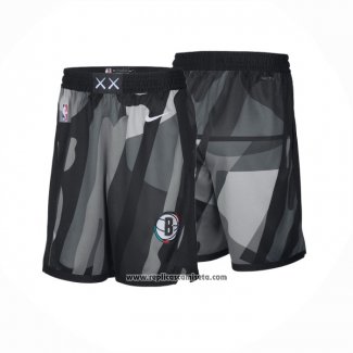 Pantalone Brooklyn Nets Ciudad 2024-25 Negro