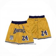Pantalone Los Angeles Lakers Mitchell & Ness Just Don 2007-08 Amarillo