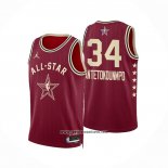 Camiseta All Star 2024 Milwaukee Bucks Giannis Antetokounmpo #34 Rojo