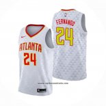 Camiseta Atlanta Hawks Bruno Fernando #24 Association Blanco