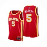 Camiseta Atlanta Hawks Dejounte Murray #5 Icon 2022-23 Rojo