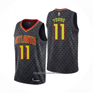 Camiseta Atlanta Hawks Trae Young #11 Icon 2018 Negro