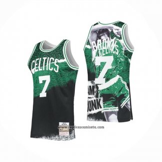 Camiseta Boston Celtics Dee Brown #7 Hardwood Classics 1990-91 Verde