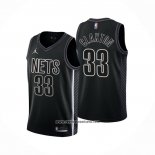 Camiseta Brooklyn Nets Nic Claxton #33 Statement 2022-23 Negro