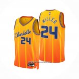 Camiseta Charlotte Hornets Brandon Miller NO 24 Ciudad 2025-26 Naranja