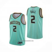 Camiseta Charlotte Hornets LaMelo Ball #2 Ciudad 2020-21 Verde