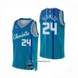 Camiseta Charlotte Hornets Mason Plumlee #24 Ciudad 2021-22 Azul