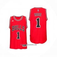 Camiseta Chicago Bulls Derrick Rose #1 Hardwood Classics Throwback 2008-09 Rojo