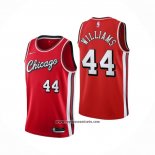 Camiseta Chicago Bulls Patrick Williams #44 Ciudad 2021-22 Rojo