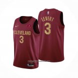 Camiseta Cleveland Cavaliers Caris Levert #3 Icon 2022-23 Rojo