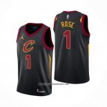 Camiseta Cleveland Cavaliers Derrick Rose #1 Statement 2020-21 Negro