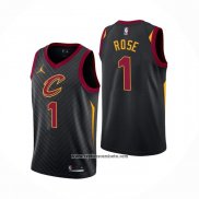Camiseta Cleveland Cavaliers Derrick Rose #1 Statement 2020-21 Negro