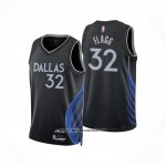 Camiseta Dallas Mavericks Cooper Flagg NO 32 Ciudad 2025-26 Negro