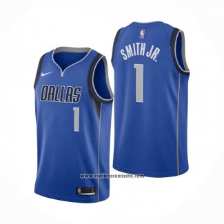 Camiseta Dallas Mavericks Dennis Smith #1 Icon Azul