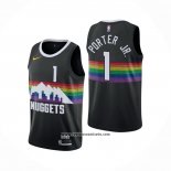 Camiseta Denver Nuggets Michael Porter JR. #1 Ciudad Negro