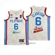 Camiseta Filipino Jordan Clarkson #6 Juegos Olimpicos 2024 Blanco
