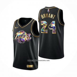 Camiseta Golden Edition Los Angeles Lakers Kobe Bryant #24 2021-22 Negro