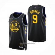 Camiseta Golden State Warriors Andre Iguodala #9 Ciudad 2021-22 Negro