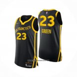 Camiseta Golden State Warriors Draymond Green #23 Ciudad Autentico 2023-24 Negro