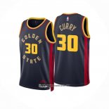 Camiseta Golden State Warriors Stephen Curry #30 Ciudad 2024-25 Azul