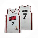 Camiseta Houston Rockets Kevin Durant NO 7 Ciudad 2024-25 Blanco