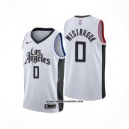 Camiseta Los Angeles Clippers Russell Westbrook #0 Ciudad Blanco