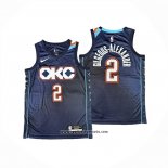 Camiseta Los Angeles Clippers Shai Gilgeous-Alexander NO 2 Ciudad 2025-26 Azul