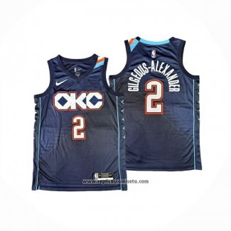 Camiseta Los Angeles Clippers Shai Gilgeous-Alexander NO 2 Ciudad 2025-26 Azul
