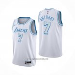 Camiseta Los Angeles Lakers Carmelo Anthony #7 Ciudad 2020-21 Blanco