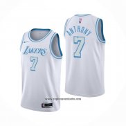 Camiseta Los Angeles Lakers Carmelo Anthony #7 Ciudad 2020-21 Blanco