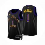 Camiseta Los Angeles Lakers D'Angelo Russell #1 Ciudad 2023-24 Negro