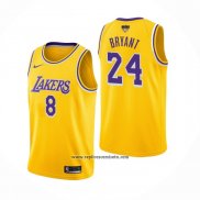 Camiseta Los Angeles Lakers Kobe Bryant #8 24 Amarillo