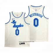 Camiseta Los Angeles Lakers Russell Westbrook #0 Classic 2019-20 Blanco