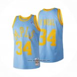 Camiseta Los Angeles Lakers Shaquille O'Neal #34 Mitchell & Ness 2001-02 Azul