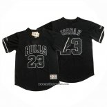 Camiseta Manga Corta Chicago Bulls Michael Jordan NO 23 Negro