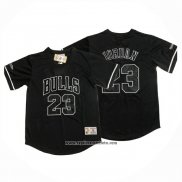 Camiseta Manga Corta Chicago Bulls Michael Jordan NO 23 Negro