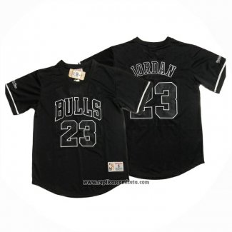Camiseta Manga Corta Chicago Bulls Michael Jordan NO 23 Negro