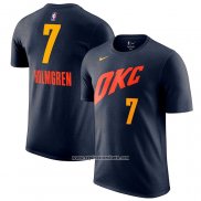 Camiseta Manga Corta Oklahoma City Thunder Chet Holmgren Ciudad 2023-24 Azul