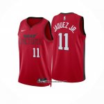Camiseta Miami Heat Jaime Jaquez Jr. #11 Ciudad 2024-25 Rojo