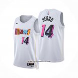 Camiseta Miami Heat Tyler Herro #14 Ciudad 2022-23 Blanco