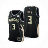Camiseta Milwaukee Bucks George Hill #3 Statement 2022-23 Negro