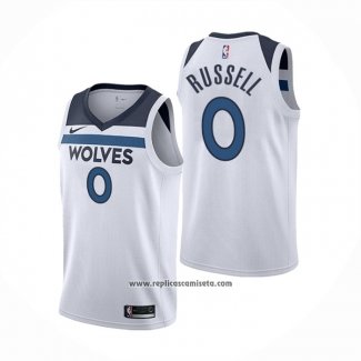 Camiseta Minnesota Timberwolves D'angelo Russell #0 Association Blanco