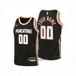 Camiseta Nino Atlanta Hawks Personalizada Ciudad 2025-26 Negro