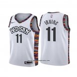 Camiseta Nino Brooklyn Nets Kyrie Irving #11 Ciudad 2019-20 Blanco