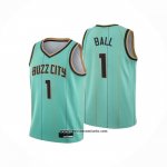 Camiseta Nino Charlotte Hornets LaMelo Ball #1 Ciudad 2020-21 Verde