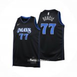 Camiseta Nino Dallas Mavericks Luka Doncic #77 Ciudad 2023-24 Azul