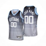 Camiseta Nino Utah Jazz Personalizada Ciudad 2025-26 Gris