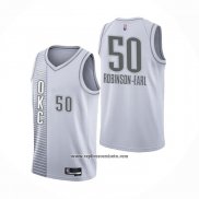 Camiseta Oklahoma City Thunder Jeremiah Robinson-Earl #50 Ciudad 2021-22 Blanco