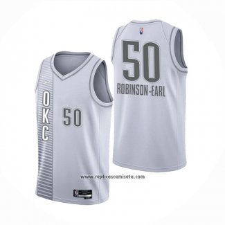 Camiseta Oklahoma City Thunder Jeremiah Robinson-Earl #50 Ciudad 2021-22 Blanco