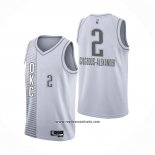 Camiseta Oklahoma City Thunder Shai Gilgeous-Alexander #2 Ciudad 2021-22 Blanco